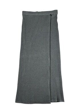 Biana Lexi Rib-Knit Midi Wrap skirt, S